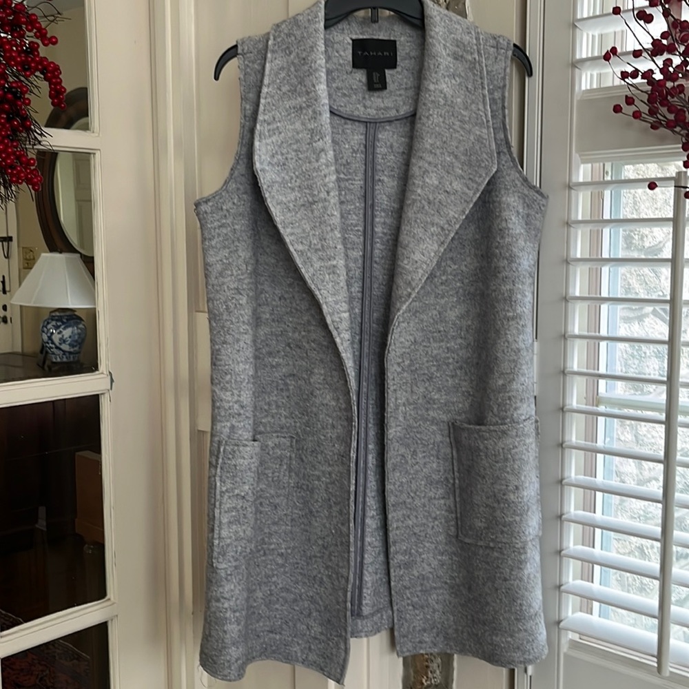 Tahari wool vest